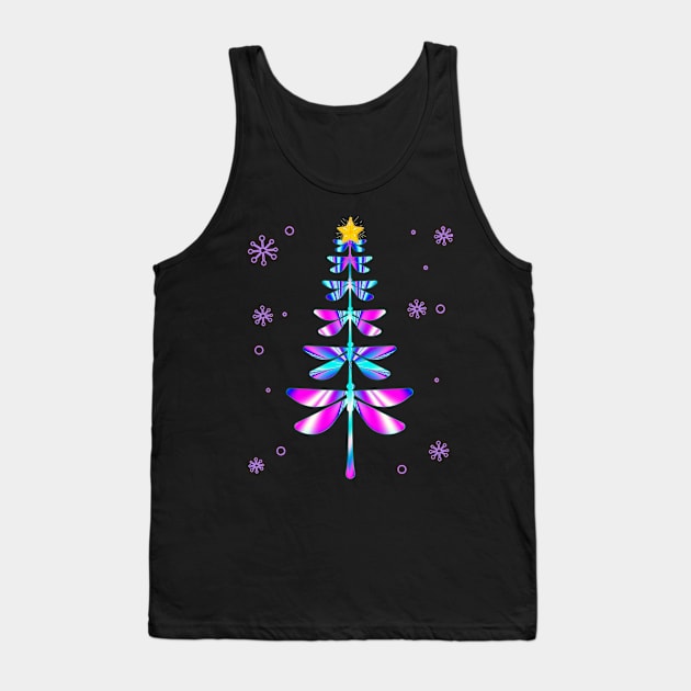 dragonfly christmas tree Tank Top by Ghani Store